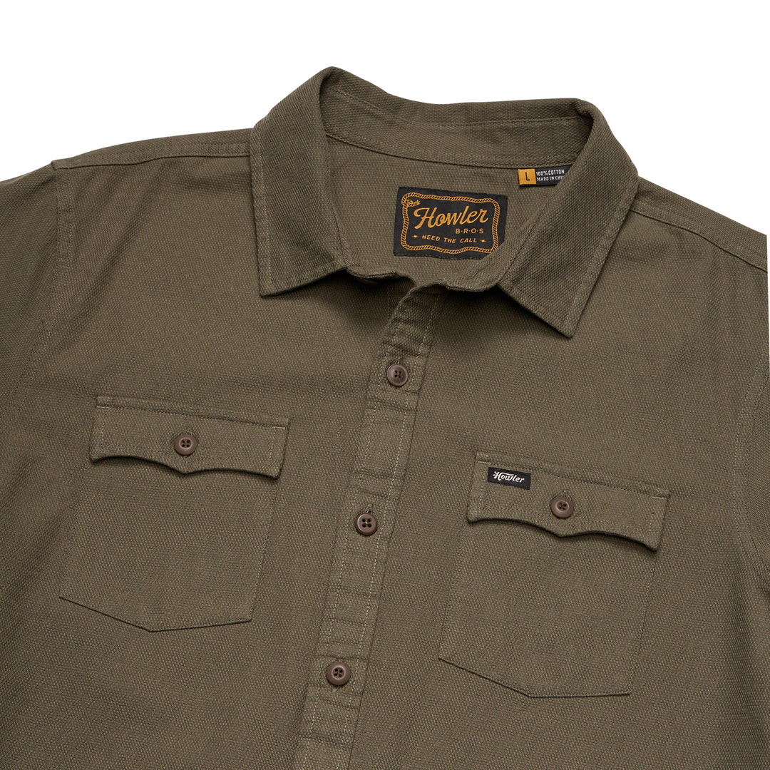 Howler Brothers Novato Shirt Drab Olive Image 02