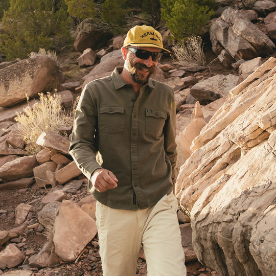 Howler Brothers Novato Shirt Drab Olive Image 06