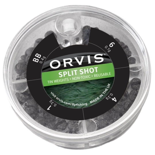 Orvis Non Toxic Split Shot 4 Sizes Black Image 01