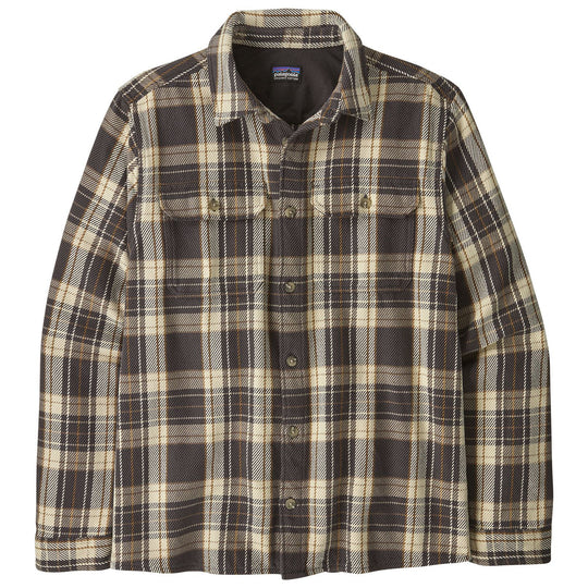 Patagonia Men's Fjord Loft Shirt Sculptor: Ink Black Image 01