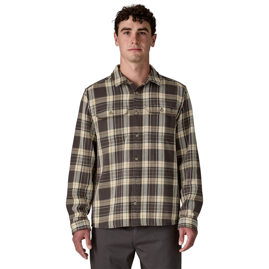 Patagonia Men's Fjord Loft Shirt Sculptor: Ink Black Image 03