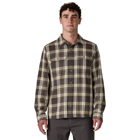Patagonia Men's Fjord Loft Shirt Sculptor: Ink Black Image 03