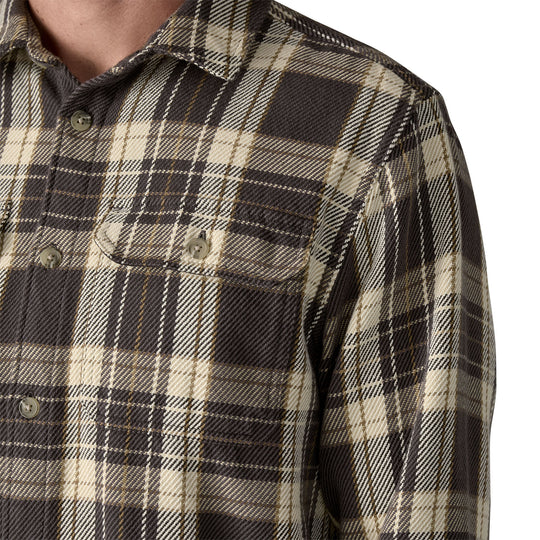 Patagonia Men's Fjord Loft Shirt Sculptor: Ink Black Image 05