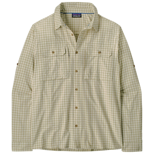 Patagonia Men's Long-Sleeved Self Guided Sun Shirt North Fork: Weathered Stone Image 01