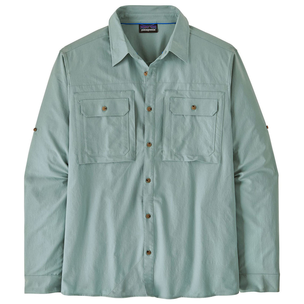 Patagonia Men's Long-Sleeved Self-Guided Sun Shirt Thermal Blue Image 01