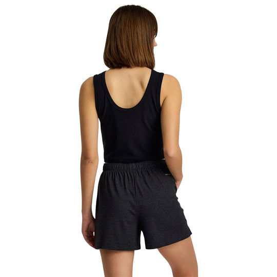 Free Fly Women's Ribbed Bamboo Tank Black Image 02