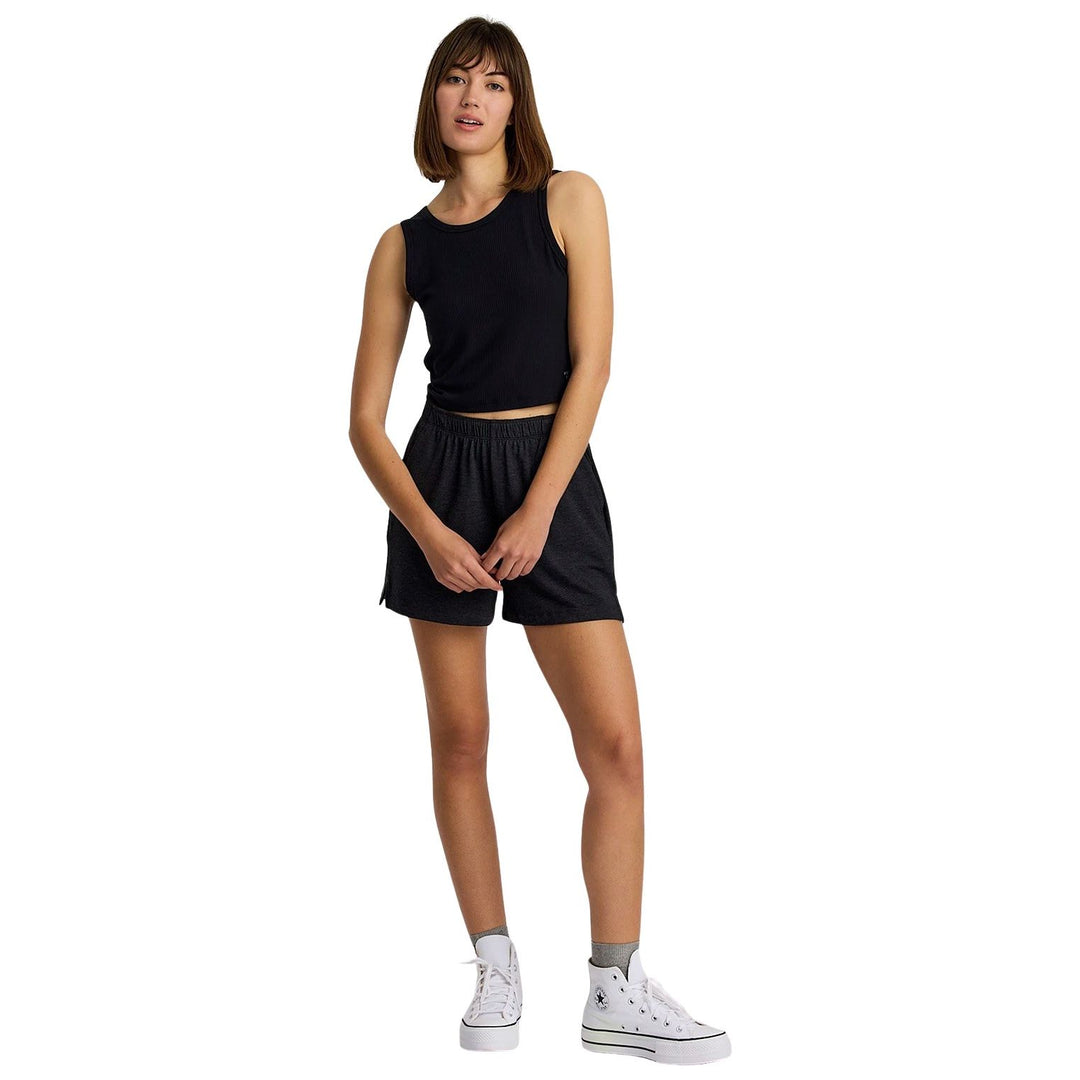 Free Fly Women's Ribbed Bamboo Tank Black Image 03