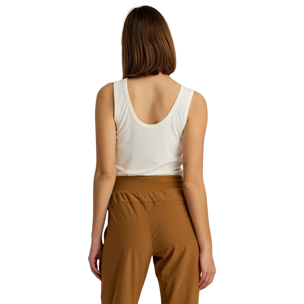 Free Fly Women's Ribbed Bamboo Tank Sea Salt Image 02