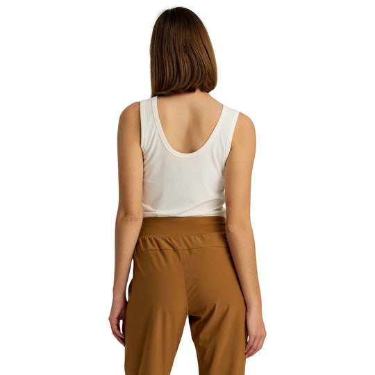 Free Fly Women's Ribbed Bamboo Tank Sea Salt Image 02
