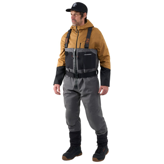 Grundens Men's Vector Zip Stockingfoot Wader Anchor Image 03