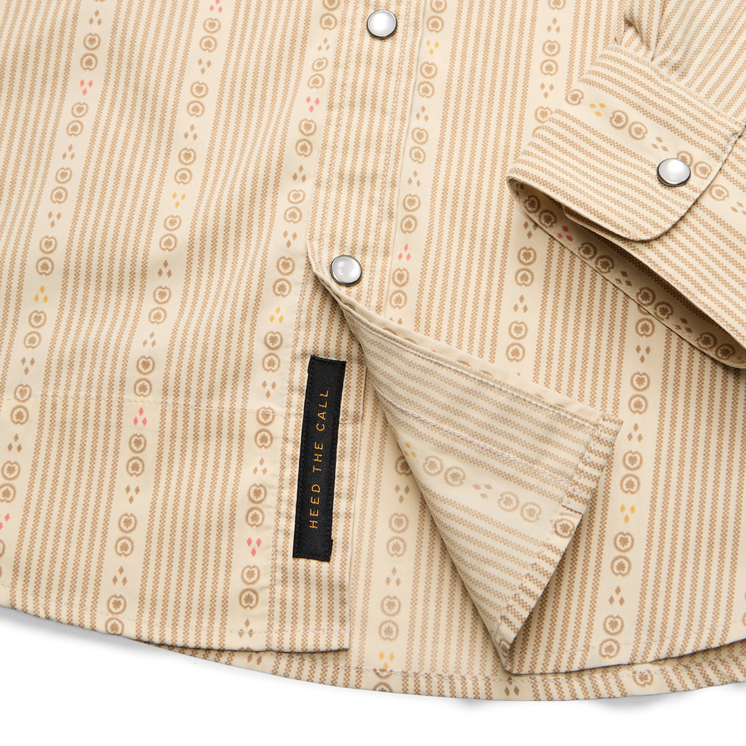 Howler Brothers H Bar B Tech Longsleeve Mosquero Stripe : Brown Rice Image 05