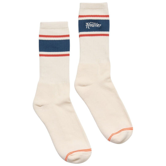 Howler Brothers Howler Script Socks White / Navy Image 01