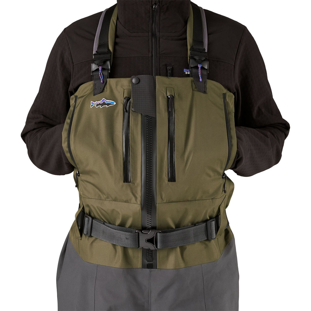 Patagonia Men's Swiftcurrent Expedition Zip Front Waders Basin Green