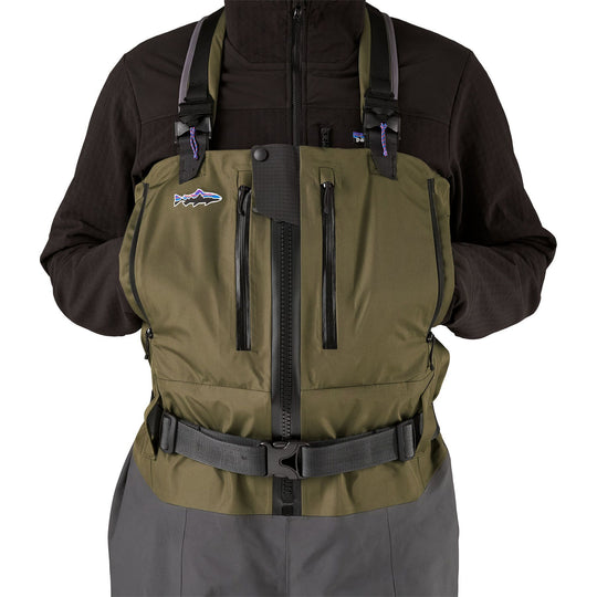 Patagonia Men's Swiftcurrent Expedition Zip Front Waders Basin Green