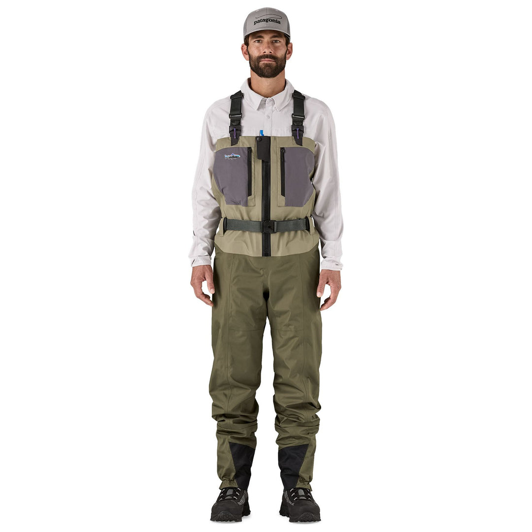 Patagonia Men's Swiftcurrent Traverse Zip-Front Waders River Rock Green Image 02