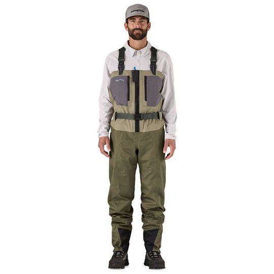 Patagonia Men's Swiftcurrent Traverse Zip-Front Waders River Rock Green Image 02