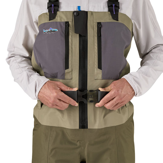 Patagonia Men's Swiftcurrent Traverse Zip-Front Waders River Rock Green Image 05