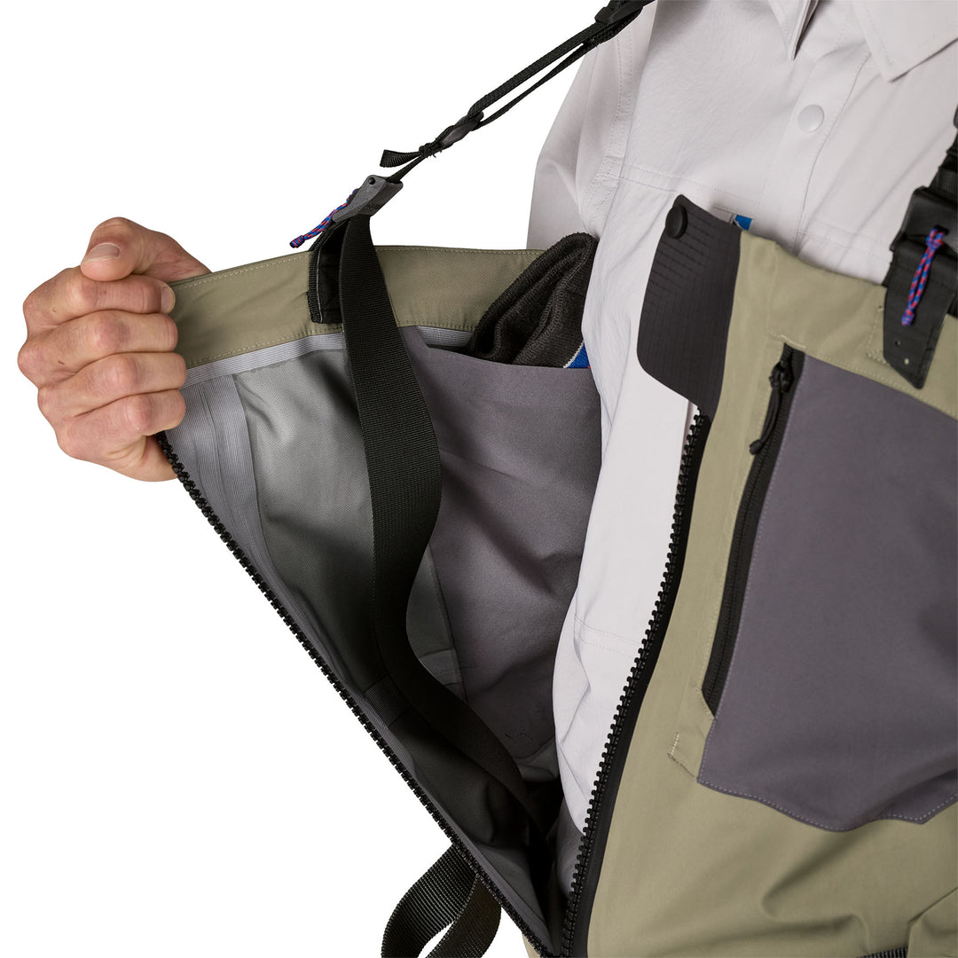 Patagonia Men's Swiftcurrent Traverse Zip-Front Waders River Rock Green Image 11