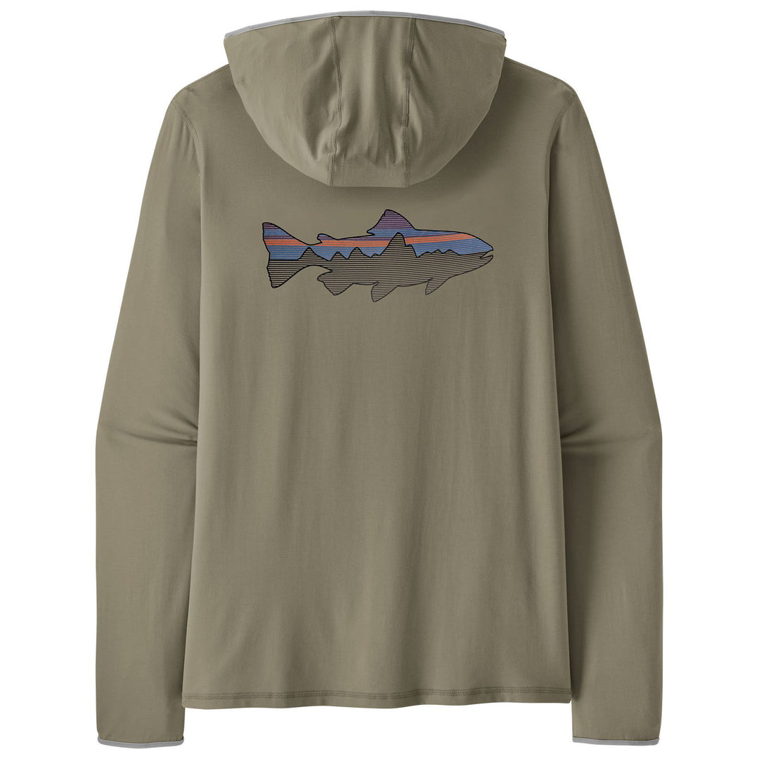 Patagonia Men's Tropic Comfort Natural Graphic Hoody Fitz Roy Trout: River Rock Green Image 01