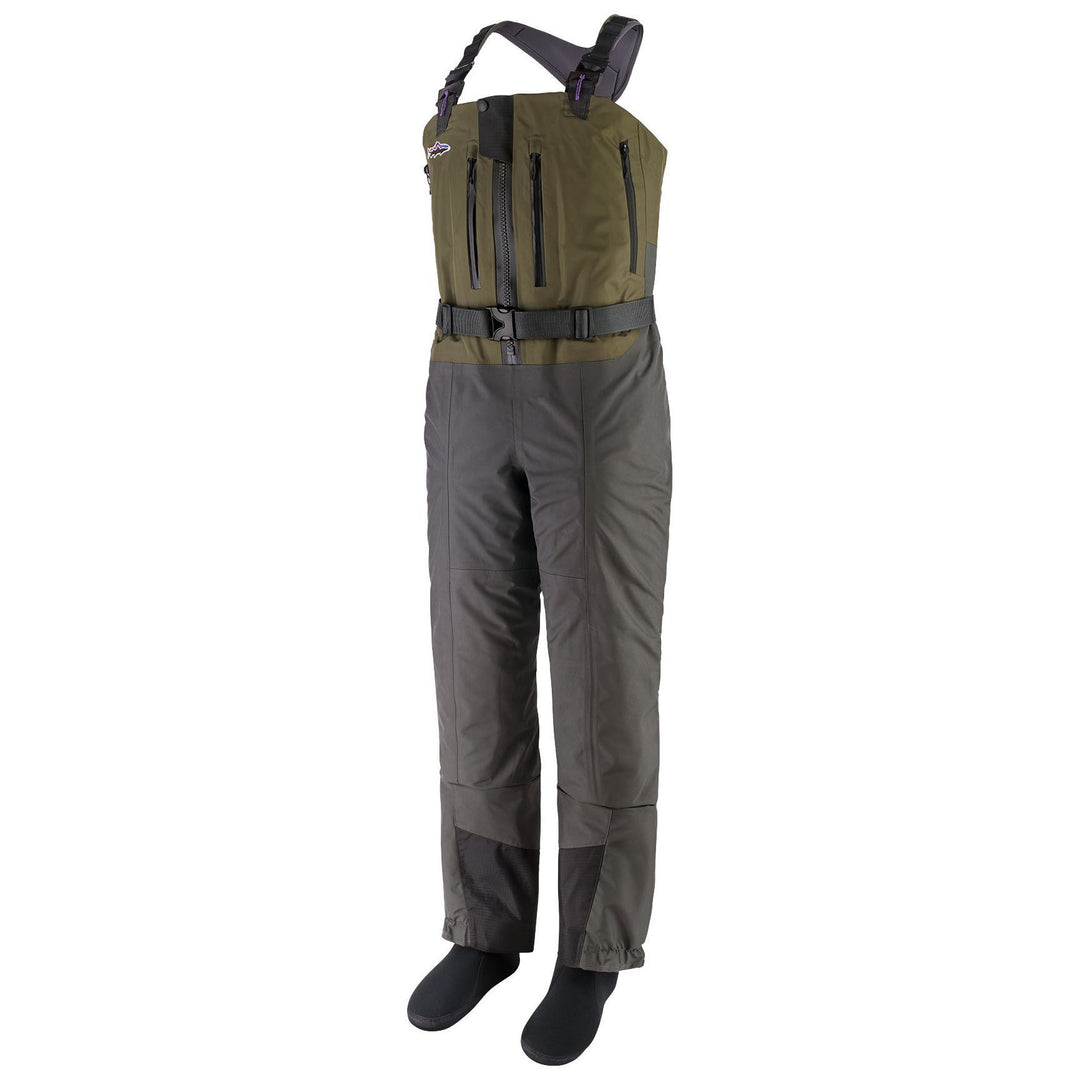 Patagonia Women's Swiftcurrent Expedition Zip Front Waders Basin Green