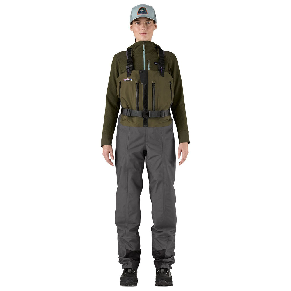 Patagonia Women's Swiftcurrent Expedition Zip Front Waders Basin Green