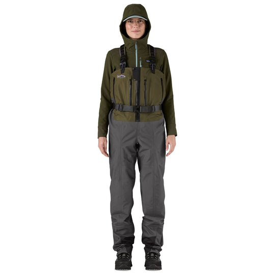 Patagonia Women's Swiftcurrent Expedition Zip Front Waders Basin Green