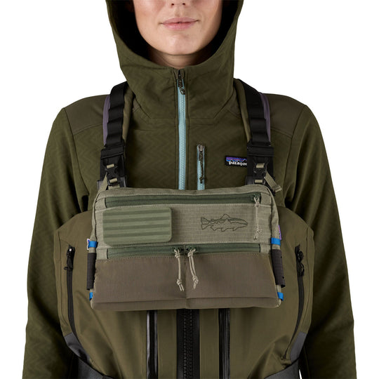 Patagonia Women's Swiftcurrent Expedition Zip Front Waders Basin Green