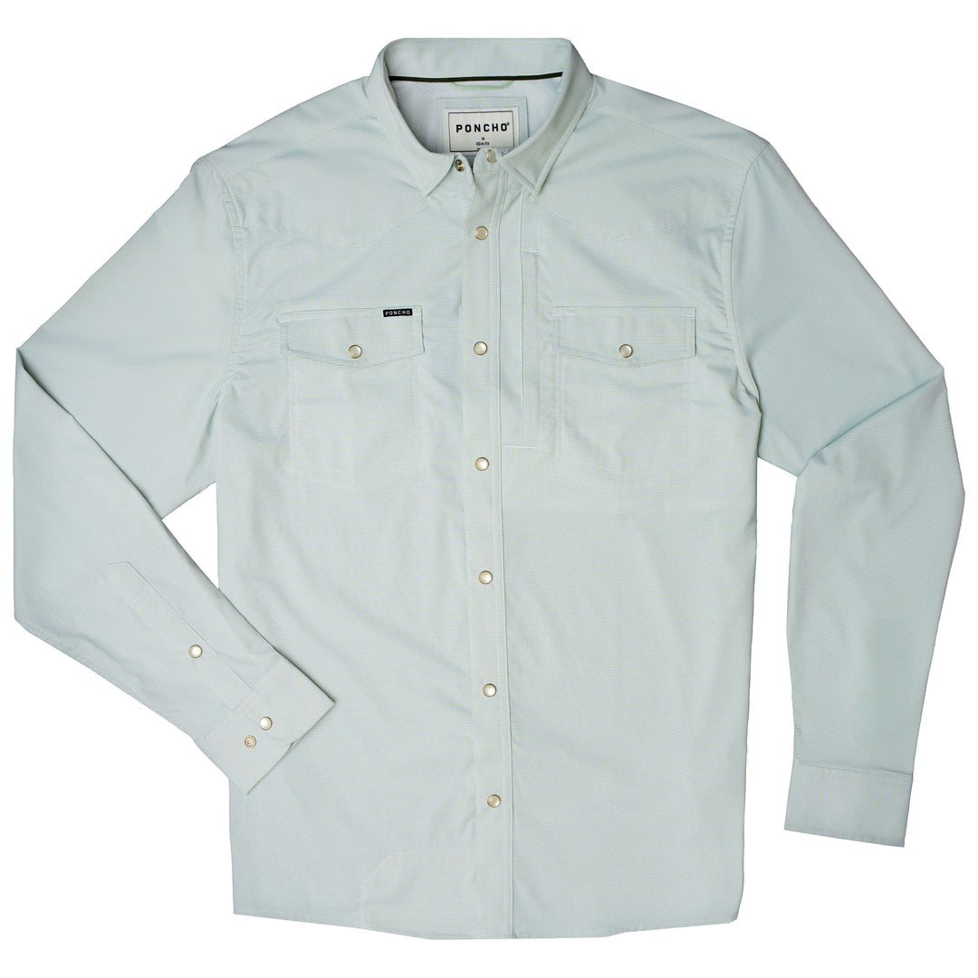 Poncho Men's The Alpine Turf Green Microcheck Image 01