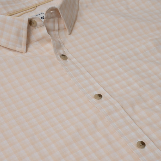 Poncho Men's The Cabo Peach Plaid Image 03