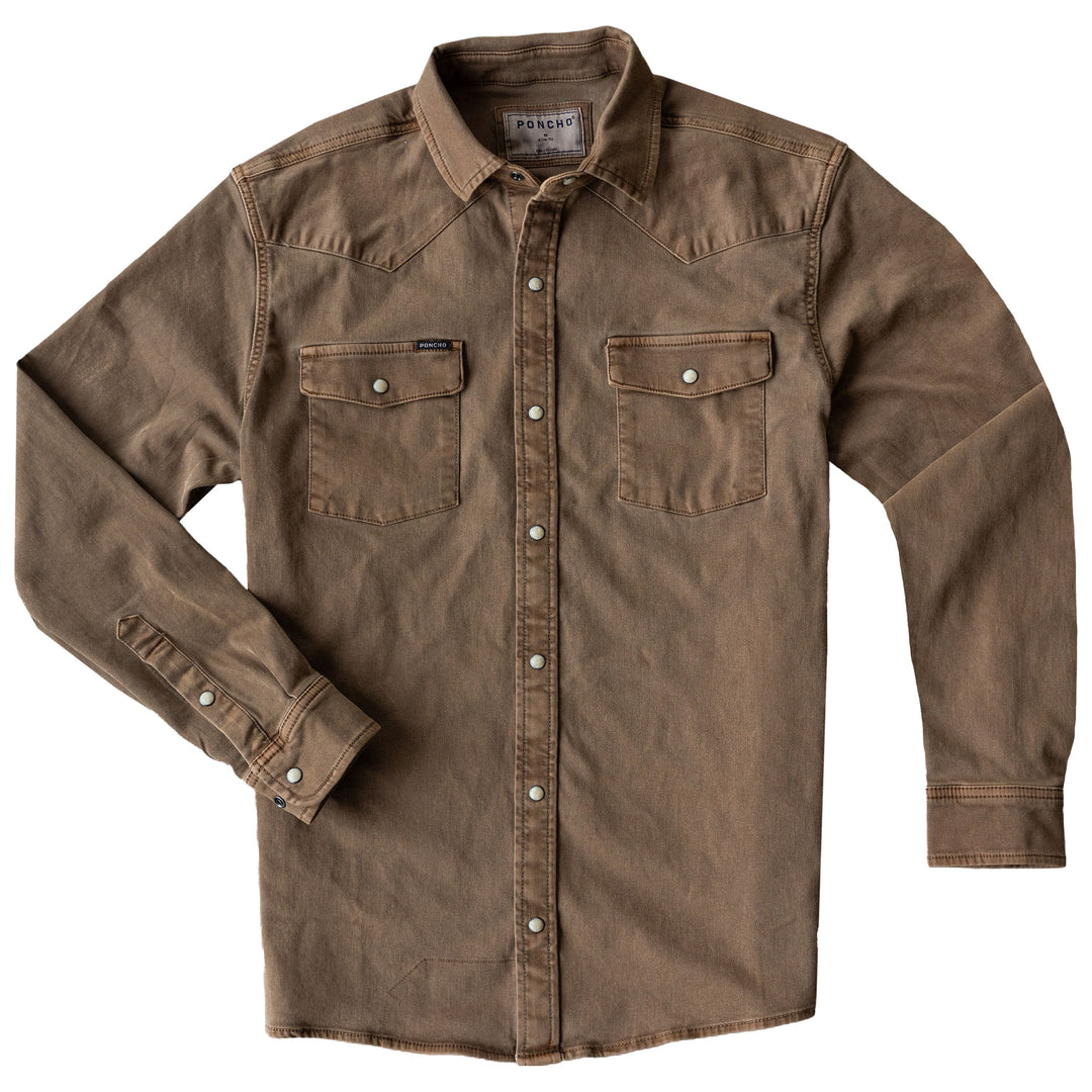 Poncho Men's The Cotulla Brown Image 01