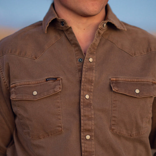 Poncho Men's The Cotulla Brown Image 05