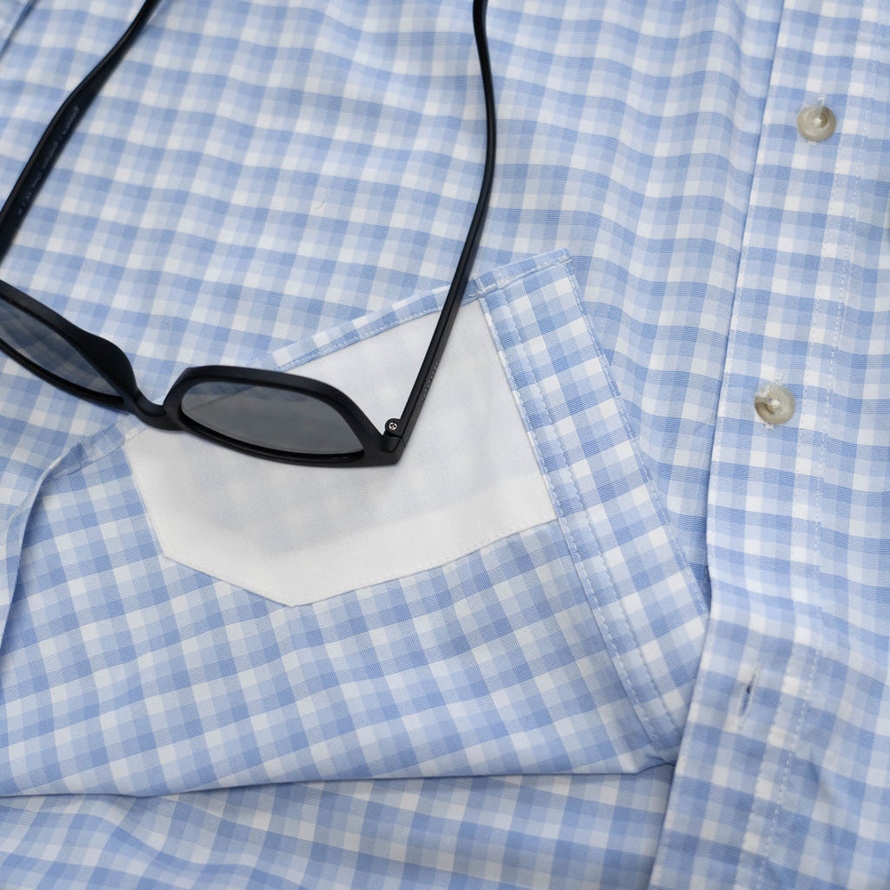 Pancho Men's The Ono Blue and White Plaid Image 02