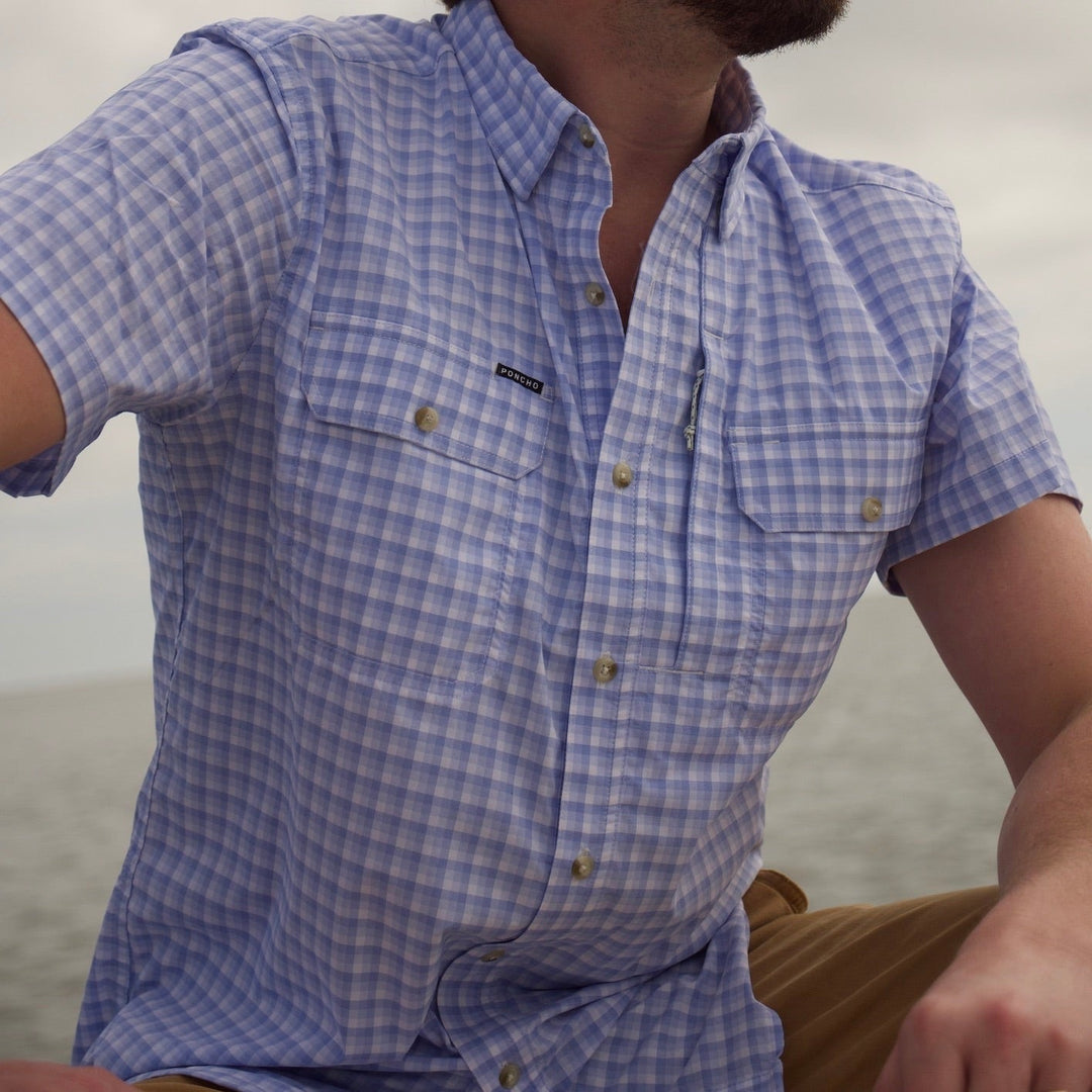 Pancho Men's The Ono Blue and White Plaid Image 05