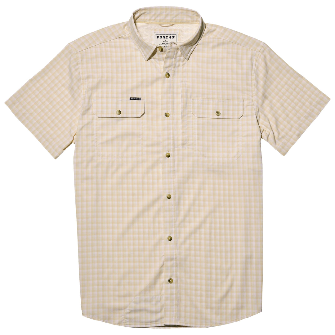 Poncho Men's The Roswell Peach Plaid Image 01