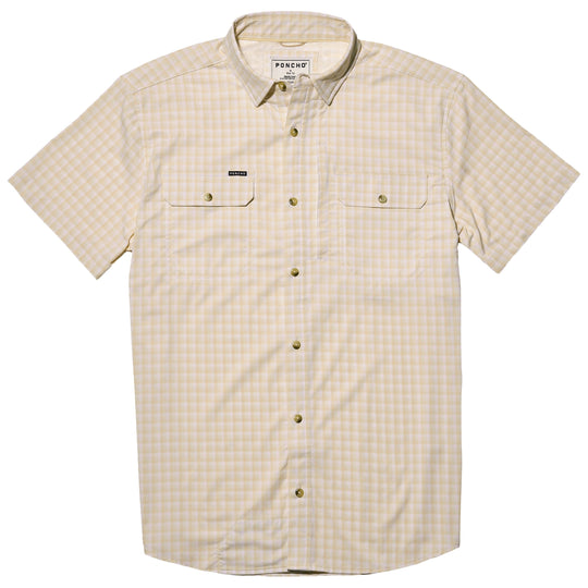 Poncho Men's The Roswell Peach Plaid Image 01