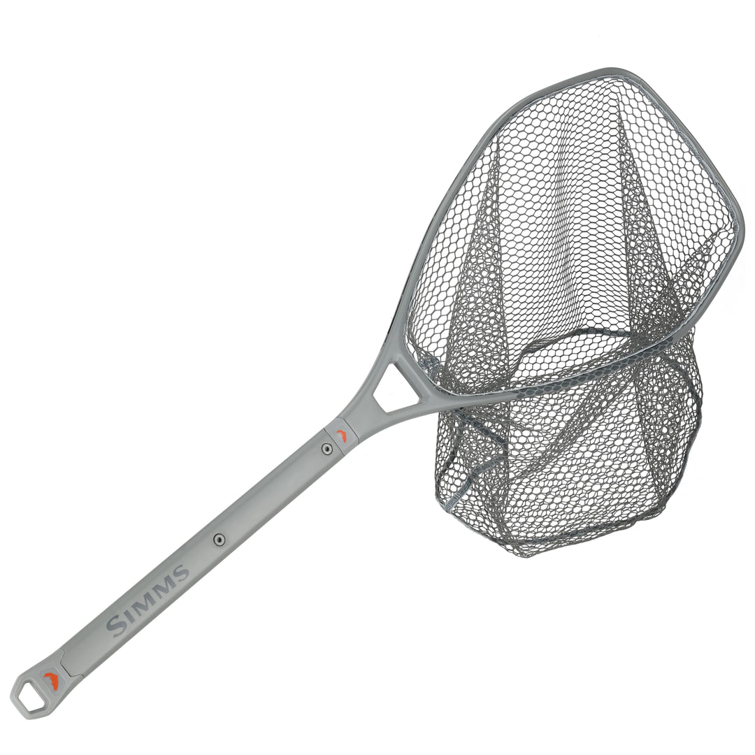 Simms Daymaker Boat Net Short Handle Pewter Image 01