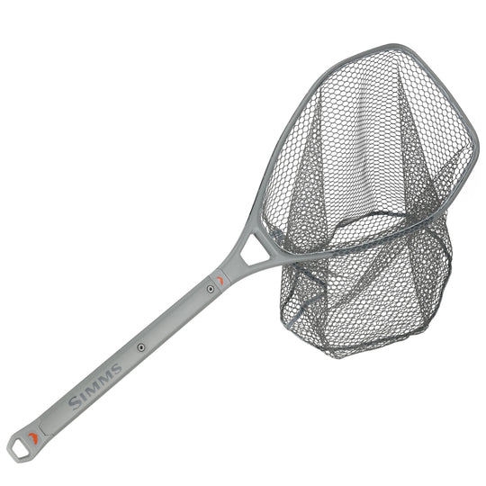 Simms Daymaker Boat Net Short Handle Pewter Image 01