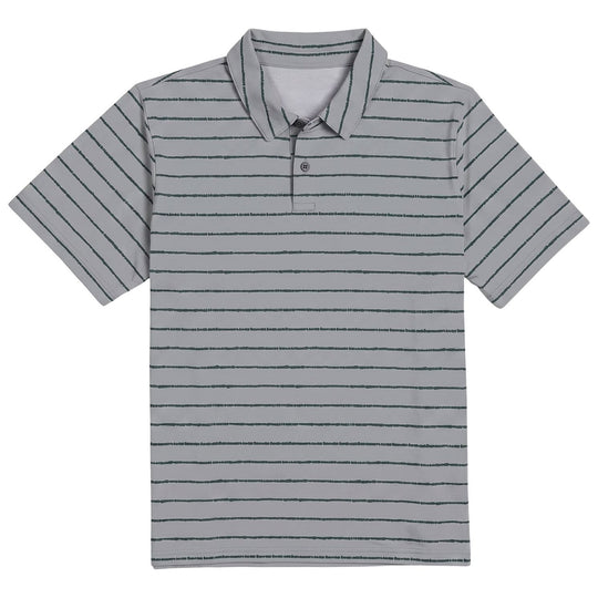 Free Fly Men's Elevate Polo Sale Dash Stripe Aspen Grey Image01