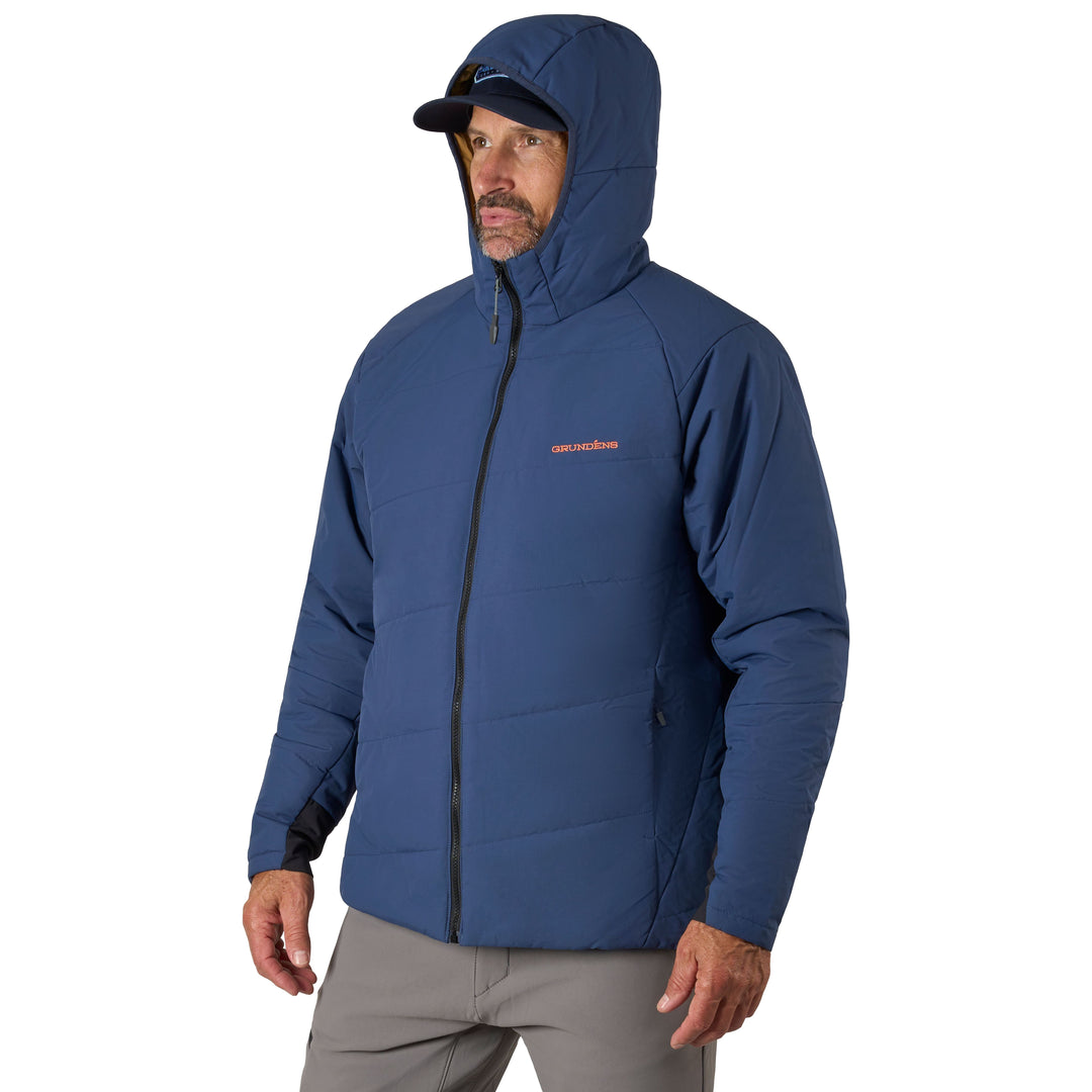 Grundens Men's Turbulence Insulated Hoodie Navy Strength Image 08