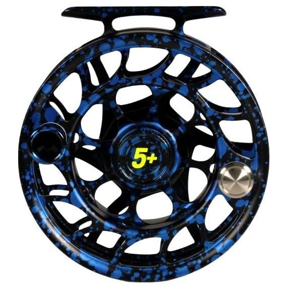 Hatch Custom Dark Matter Iconic Large Arbor Fly Reel 5 Plus Black-Blue / Green Image 02