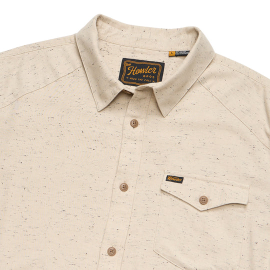 Howler Brothers La Grange Lightweight Flannel Speckled Sand Image 02