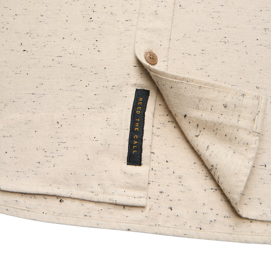 Howler Brothers La Grange Lightweight Flannel Speckled Sand Image 05