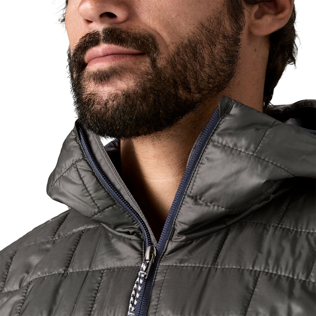 Patagonia Men's Nano Puff Fitz Roy Trout Hoody Forge Grey Image 06