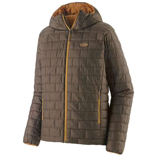 Patagonia Men's Nano Puff Fitz Roy Trout Hoody Otter Brown