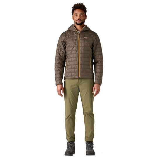 Patagonia Men's Nano Puff Fitz Roy Trout Hoody Otter Brown