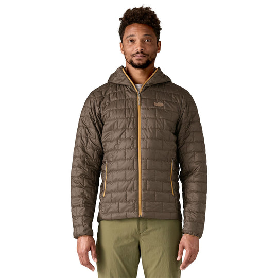 Patagonia Men's Nano Puff Fitz Roy Trout Hoody Otter Brown