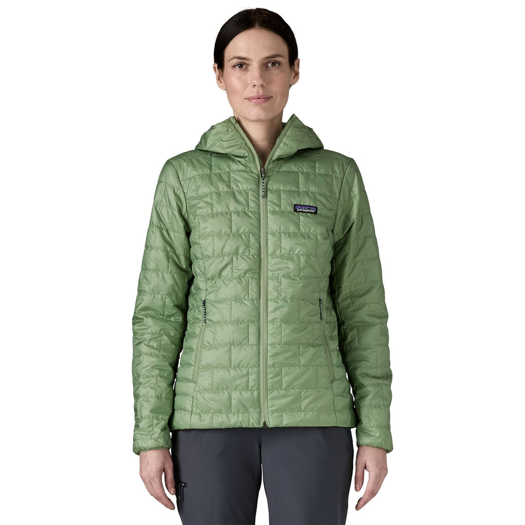 Patagonia Women's Nano Puff Hoody Ellwood Green Image 03