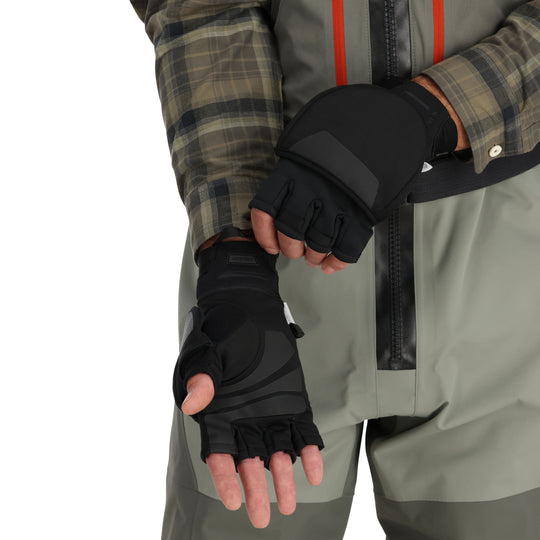 Simms WINDSTOPPER Foldover Mitt Black Image 05