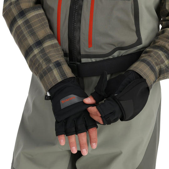 Simms WINDSTOPPER Foldover Mitt Black Image 07