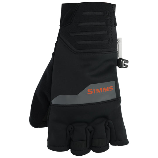 Simms WINDSTOPPER Half-Finger Glove Black Image 01